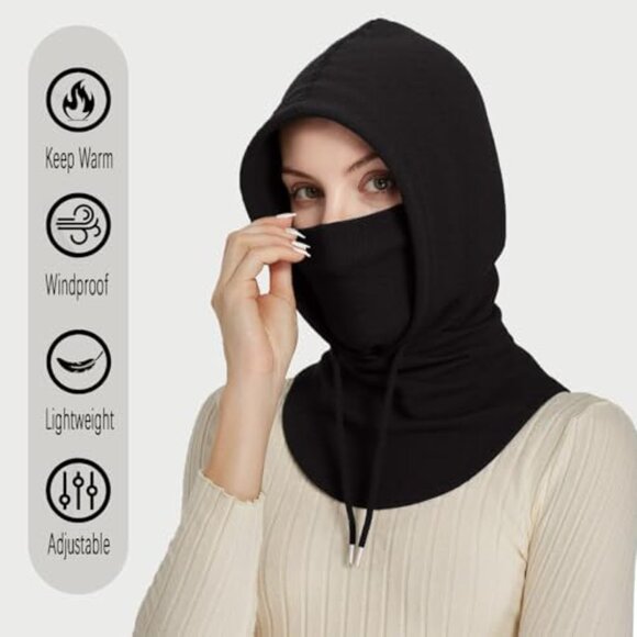 Fleece Balaclava Ski Mask Winter Face Cover Versatile Cold Weather Gear